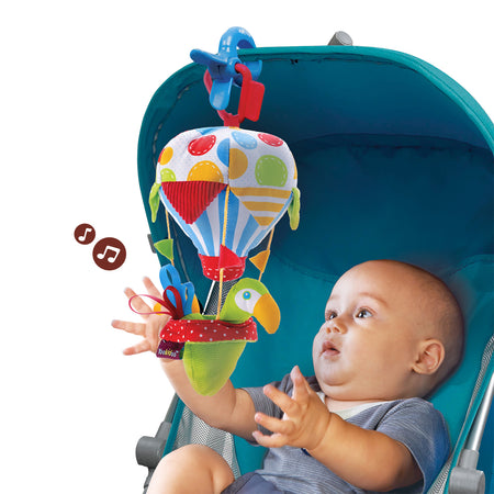 BB-TM184】Baby wind chime stroller pendant - plush four-piece toy set of 0  to 3 years old baby soothing fruit bed bell rattle with teether B music  rattle bed bell buybuy@TOYS